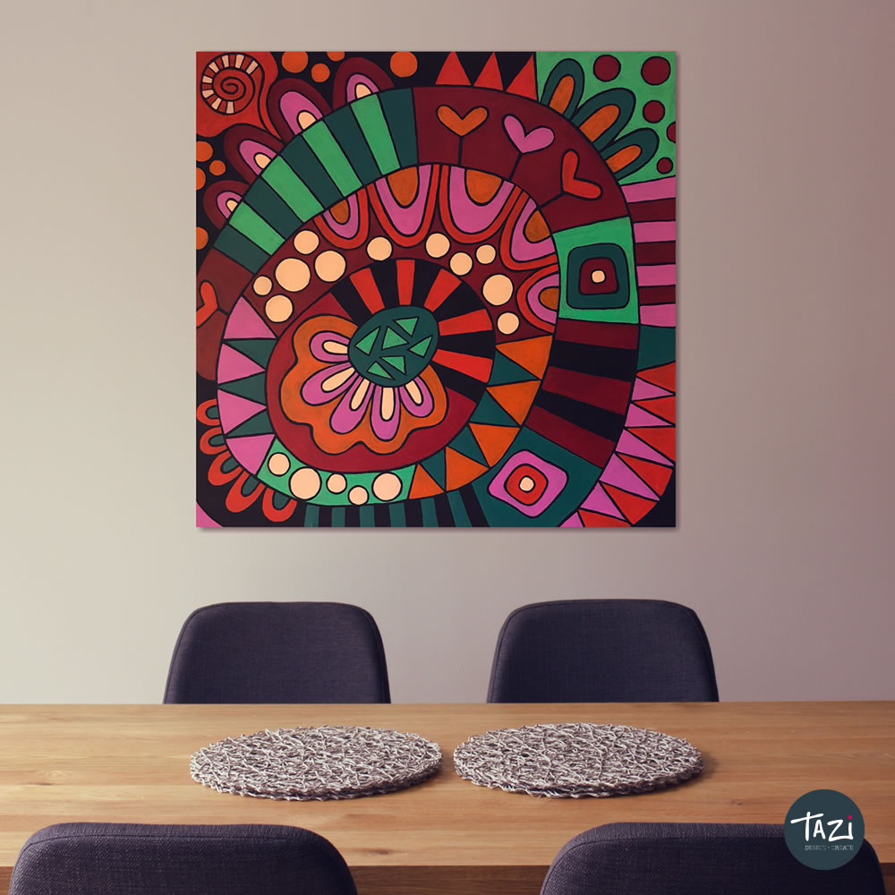 Tazi groovy-painting