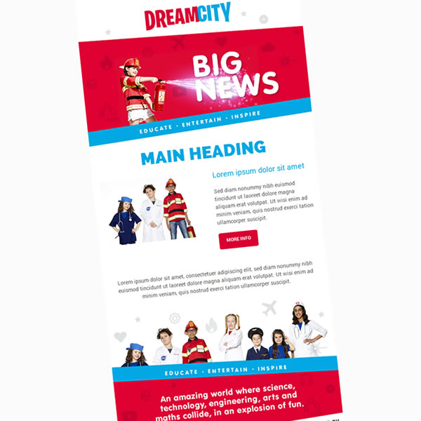 Dreamcity Email Newsletter