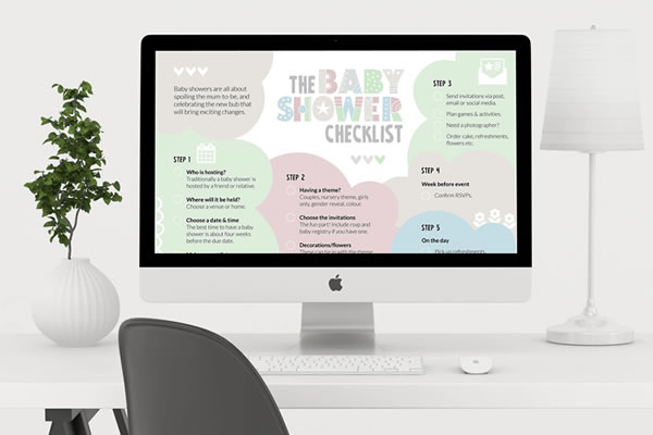 DIY Baby Shower Checklist Infographic