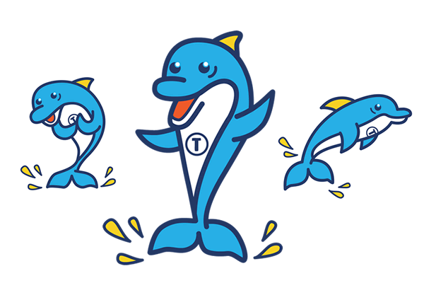 Eltham Swim School Dolphin Illustrations
